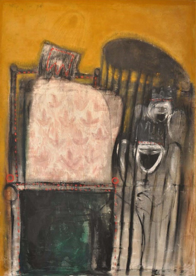 Herbert Falken: Saul (Torso), Öl auf Leinwand, 1970