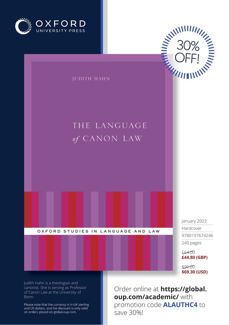 Hahn, Language of Canon Law