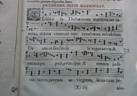 Magdeburg, Evangelische Domkirche St. Mauritus und Katharina_Magnifikatantiphon aus der Vesper zum Fest des Dompatrons St. Mauritius, Cantica Sacra von1613, p.1153