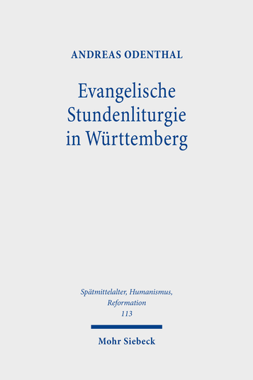 Cover Evangelische Stundenliturgie in Württemberg