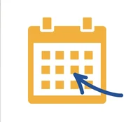Piktogramm Kalender Pfeil