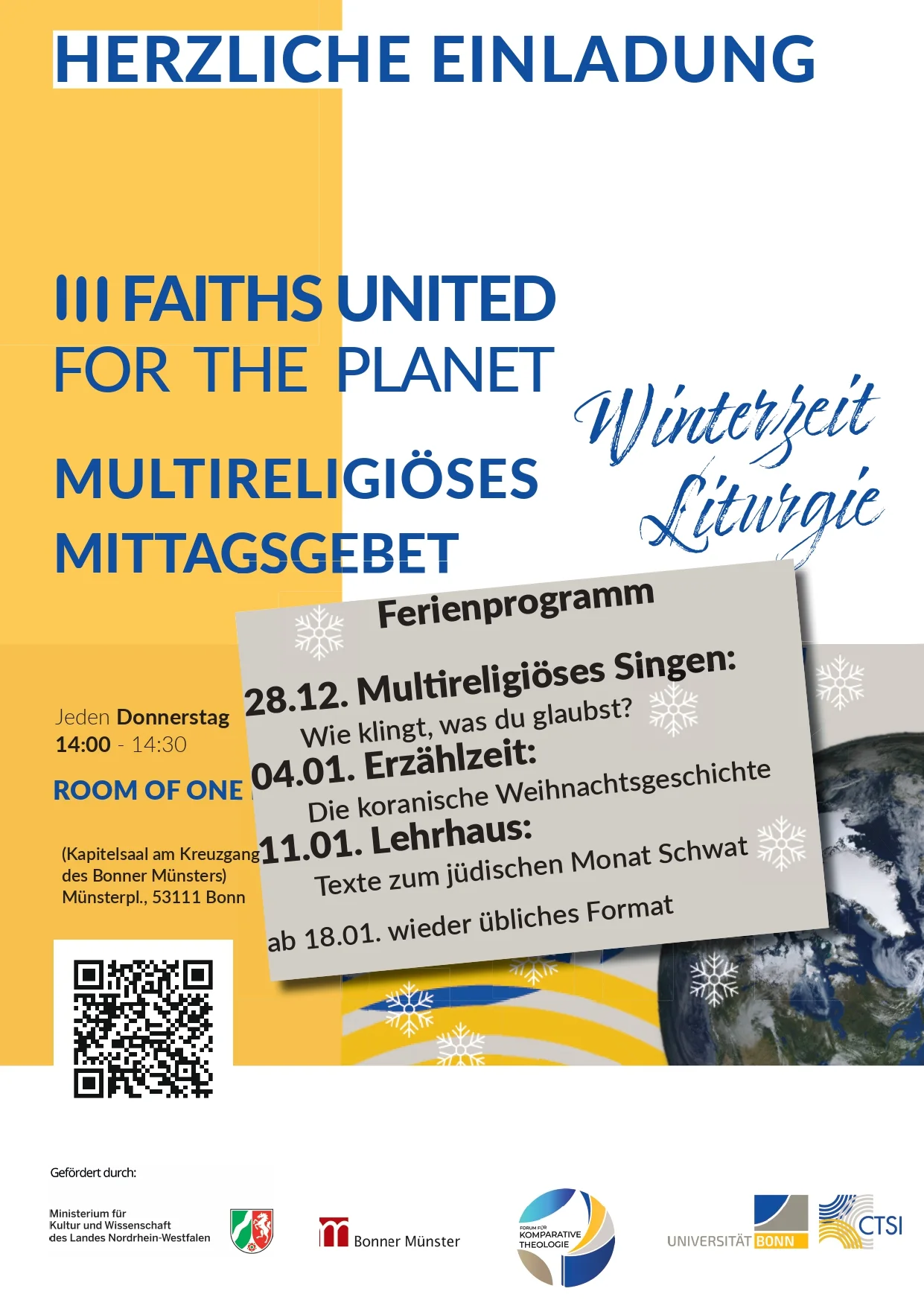 Multireligiöses Mittagsgebet Winter