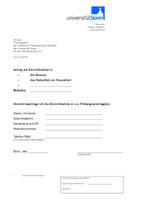 Antrag auf Einsicht in Prüfungsunterlagen