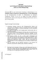 Merkblatt zum Antrag auf Zulassung zur ersten Modulprüfung sowie zur Gesamtprüfung