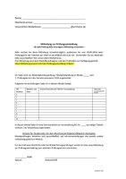 Mitteilung zur Prüfungsanmeldung