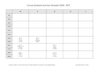 Course Schedule Comparative Theological Studies (M.A.) Summer Semester 2026