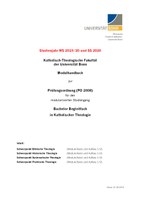 Modulhandbuch Bachelor Begleitfach PO 2008 WS 2019/20 und SS 2020