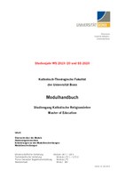 Modulhandbuch Lehramt (Master of Education) WS 2019/20 und SS 2020
