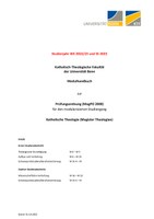 Modulhandbuch Magister Theologiae PO 2008 WS 2022/23 und SS 2023 (Stand: 31.10.2022)