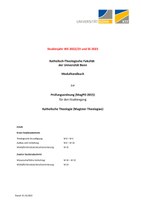 Modulhandbuch Magister Theologiae PO 2015 WS 2022/23 und SS 2023 (Stand: 31.10.2022)