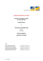 Modulhandbuch Bachelor Begleitfach PO 2015 WS 2022/23 und SS 2023 (Stand: 14.09.2022)