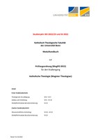 Modulhandbuch Magister Theologiae PO 2015 WS 2022/23 und SS 2023 (Stand: 31.10.2022)