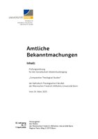 Prüfungsordnung für den konsekutiven Masterstudiengang „Comparative Theological Studies“