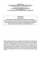 Prüfungsordnung Magister Theologiae und Bachelor Begleitfach (MagPO 2015) (Lesefassung 2021)