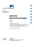 Prüfungsordnung Magister Theologiae und Bachelor Begleitfach i.d. Fassung vom 24.11.2008 (PO 2008)