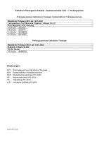 Termine für die mündlichen Modulprüfungen am 14.07.2025