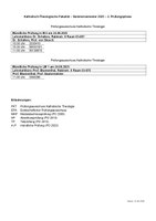 Termine für die mündlichen Modulprüfungen am 24.09.2025