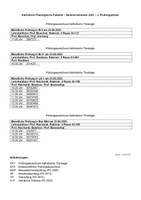 Termine für die mündlichen Modulprüfungen am 25.09.2025