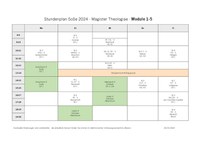 Stundenplan Magister Theologiae und Kirchliches Examen Sommersemester 2024 (Stand 26.03.2024)