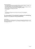 Gemeinsamer Beschluss der Prüfungsausschüsse zum Prüfungsgegenstand bei Modul- und Modulteilprüfungen