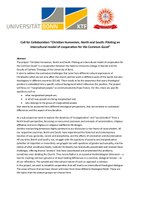 Call for Collaboration Christian Humanism North and South