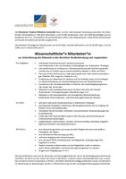 Stellenausschreibung Studienberatung 2026/2027