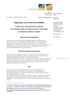 Zertifikat PsG Regelungen